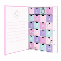 Boîte cadeau calendrier de l'avent personnalisée pour cosmétiques, parfums, bijoux, chocolats surprise, emballage de calendrier avec logo pour Noël