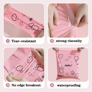 Sac d'expédition personnalisable en polyester 120 microns, imperméable, écologique et durable pour chaussures, vêtements et sous-vêtements - Product Image 2