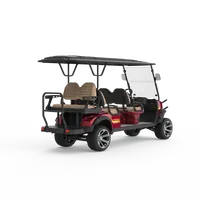 Voiture de golf à batterie 6 places, buggy de golf certifié CE avec vitesse de fabrication de 40 km/h, autonomie de 50-70 km