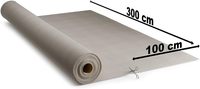 Filumi Imperméable 100% Polyester PE Enduit Velours Tissu 58/60 "Large Charbon de Bois 1m Longueur Couture Matériel Rideaux