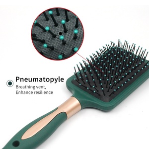 Brosse à cheveux en nylon pour salon de coiffure et de beauté, étiquette privée, démêlante, pour extensions bouclées, perruque humide, brosse à cheveux personnalisée <span class=keywords><strong>Denman</strong></span> - Product Image 4