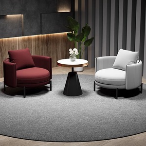 Chaise de canapé simple de luxe italienne moderne pour table de négociation de réception légère pour salon de beauté vente d'hôtel - Product Image 3