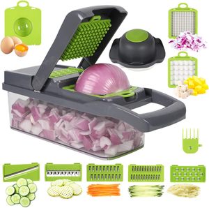 1 Pcs Multifunctional Kitchen Gadget Metal <b>Vegetable</b> <b>Chopper</b> Manual Fruit Potato Slicer Grater Stainless Steel Blade Sustainable - Product Image 4