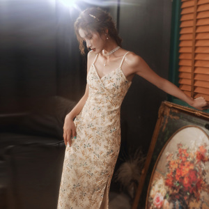 Nuovi Stili 2026 Modelli di Tendenza 2020 Abito da Donna con Stampa Floreale <span class=keywords><strong>Vestito</strong></span> <span class=keywords><strong>Lungo</strong></span> Bohémien - Product Image 2