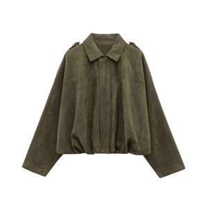 Nouvelle <span class=keywords><strong>veste</strong></span> <span class=keywords><strong>aviateur</strong></span> tissée unie zippée polyvalente pour <span class=keywords><strong>femme</strong></span>, coupe-vent, pour le printemps <span class=keywords><strong>et</strong></span> l'automne, style décontracté - Product Image 5