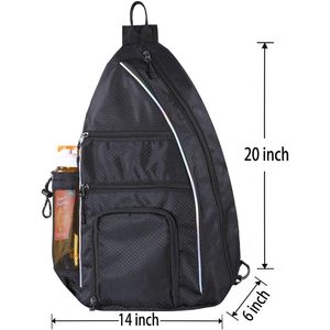 Mochila para Pickleball de 30-40L, bolsa deportiva de nailon con cierre de cremallera para almacenamiento de raquetas y viajes - Product Image 6