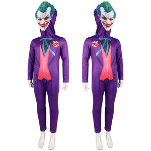 Costume de Cosplay Dc Joker, combinaison Zentai complète en Spandex violet et Nylon pour jeu de rôle d'anime - Product Image 3