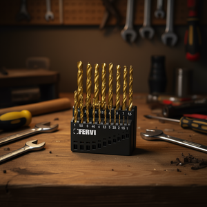 Juego de brocas cilíndricas para suelo Fervi de 1,5 a 10 mm multiusos - Product Image 3