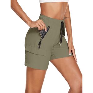 Shorts Deportivos de Senderismo para Mujer, Secado Rápido, Ligeros, con 4 Bolsillos, UPF 50+, Shorts Atléticos de Verano, Ropa Casual para Exteriores - Product Image 1