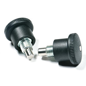 Kenop tarik Mini yang dapat disesuaikan dengan Plunger indeksasi kepala plastik dan bahan seng bodi baja karbon - Product Image 5