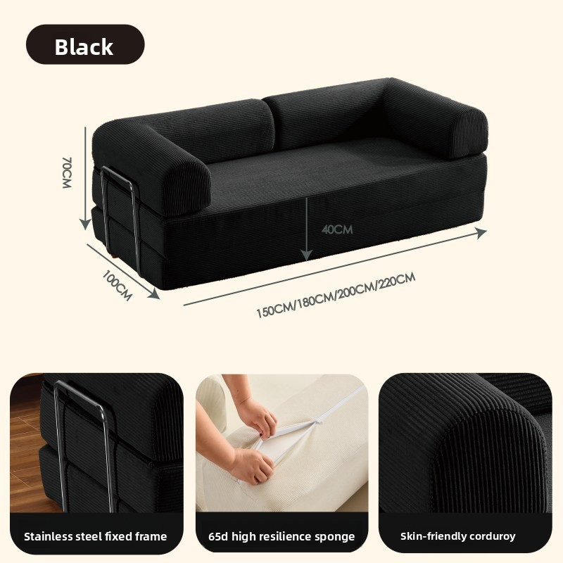 Black corduroy