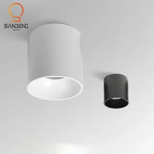 Sandeng usine directe hôtel bureau maison aluminium vers le bas lumière monté en surface SMD COB LED Downlight