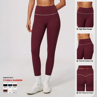 Leggings de yoga personnalisés pour femmes, taille haute, effet ventre plat, rehaussement des fesses, respirants, coupe ajustée, pour l'entraînement et le sport