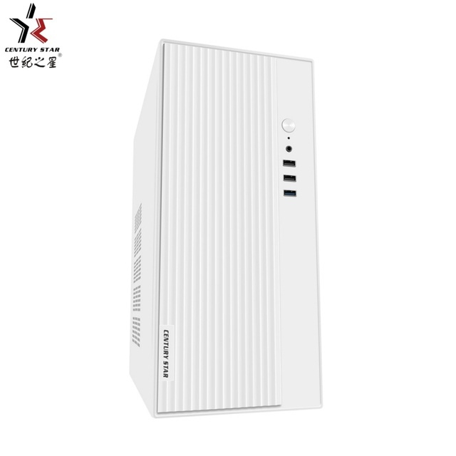 M-ATX/ITX Mid Tower Aluminum Alloy PC Case White Front Panel USB3.0 HD AUDIO Side Window ROHS Certified OEM Gaming Case High