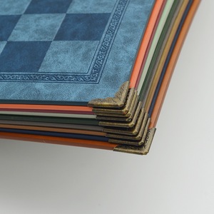 Grand jeu d'échecs d'extérieur, plateau en cuir, jeu de société de luxe haut de gamme, 9 couleurs, cadeau de collection chilien, jeu de backgammon, jeu de go - Product Image 5