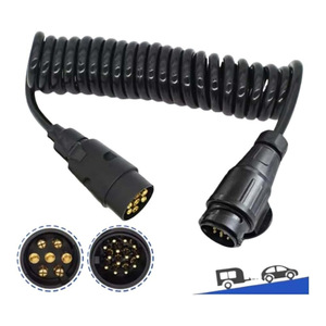 Connecteur de <span class=keywords><strong>remorque</strong></span> de style européen, <span class=keywords><strong>adaptateur</strong></span> RV, câble d'extension <span class=keywords><strong>7</strong></span> broches <span class=keywords><strong>13</strong></span> broches, <span class=keywords><strong>prise</strong></span> à ressort pour remorques, camping-cars, caravanes - Product Image 3
