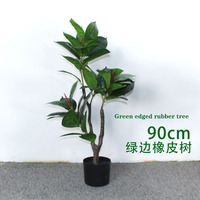 Arbre Bonsaï Banane Artificiel Décoration de Jardin Intérieur Écologique Résistant aux UV Plastique Couleur Verte 90-180cm