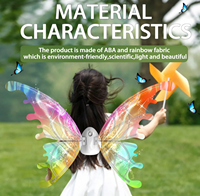 Ensemble de costumes lumineux à LED pour filles et enfants, ailes électriques, cosplay pour les fêtes.