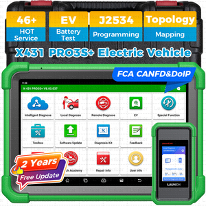 เครื่องมือวินิจฉัยระบบรถยนต์แบบครบวงจร LAUNCH X431 PRO3S+ EV X-431 พร้อมชุดแบตเตอรี่สำหรับทดสอบ รองรับการสแกน OBD สำหรับยานยนต์ - Product Image 2