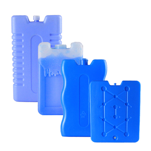 Paquete De 2 Bolsas De Hielo Reutilizables Extra Grandes - Ladrillos De Gel Enfriador Azul 10x6x1.5" GCCS