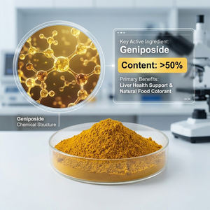 Натуральный экстракт гардении с высоким содержанием генипсозида: защита печени, противовоспалительное и антиоксидантное средство, пищевой краситель, 1 кг - Product Image 3