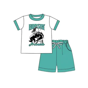 Ropa de verano para niños pequeños, conjunto de ropa de vaquero para bebés