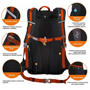 Mochilas <span class=keywords><strong>de</strong></span> montaña para senderismo, <span class=keywords><strong>Mochila</strong></span> resistente al agua para viajes al aire libre, <span class=keywords><strong>Camping</strong></span>, deportes, senderismo - Product Image 5