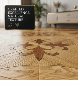 Parquet en bois classique à motifs, design artistique, en stock, carreaux carrés en teck et chêne - Product Image 3