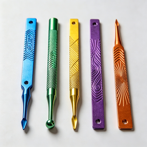 Custom Stainless Steel Metal Craft Tools, Engraved Handle <b>Nail</b> Art Sculpting Picks, Custom Logo Material & Color Available - Product Image 4