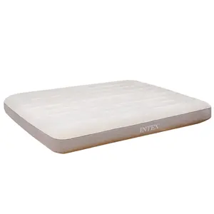 Lit d'air simple <span class=keywords><strong>Intex</strong></span> 64103 Queen Dura-Beam Series, matelas gonflable confortable en velours côtelé pour le camping en plein air - Product Image 1