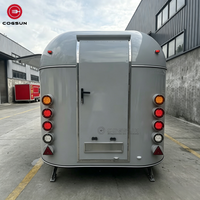 Camion de Kebab Entièrement Équipé Cogsun, Taille Personnalisée pour l'Europe, Chariot de Vente Ambulant pour Bubble Tea, Café, Hot-Dogs, Remorque Alimentaire
