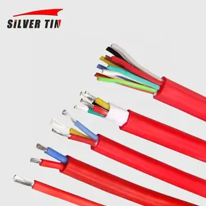 Cable de alta temperatura de 200 grados, Cable con revestimiento de silicona multinúcleo SiHF, Cable Flexible aislado de goma de silicona resistente al calor