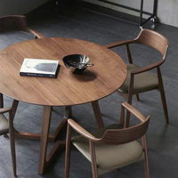 Table Ronde Nordique Moderne Multifonctionnelle pour Repas et Négociations, Idéale pour Petits Espaces Domestiques, Balcons et Zones de Réception
