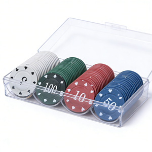 Juego de Fichas de Póker PS Impresas Personalizadas, Fichas de Juego de Grado Profesional para Torneos y Eventos de Texas Hold'em - Product Image 2