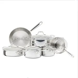 Kookpot Inox Inox Bestek 18/10 12Pcs Inox Kookgerei