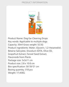 Gotas para el Cuidado de las Orejas de Mascotas con Logotipo Personalizado, 30 ml, Tratamiento para Infecciones, Limpiador de Oídos Líquido Ultra-OTIC para Perros, Gatos, Cachorros y Gatitos - Product Image 2