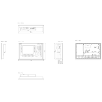 6AV6643-0DB01-1AX1 SIMATIC HMI MP277 Écran tactile multipanneau TFT 8 pouces et clavier