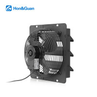 Ventilateur d'extraction axial CE 16 pouces 230V avec contrôle automatique de la vitesse et volet, grand débit d'air, pour salle d'atelier