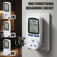 16A Plug IP54 UK Thermostat Pengontrol Suhu Digital Outlet Kontrol Pemanas Pendingin Timer 1800W 110V Lampu Latar