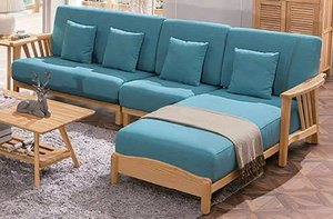 Ensemble de jardin en bois d'acacia, mobilier de patio pliable, ensemble 6 places pour extérieur, canapé de jardin minimaliste, ensemble d'extérieur en bois d'acacia - Product Image 2