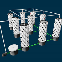 Kit d'hydroponie pour ferme intelligente, système de jardinage vertical auto-arrosant, système de jardinage intérieur, tour hydroponique commerciale, tour à ananas