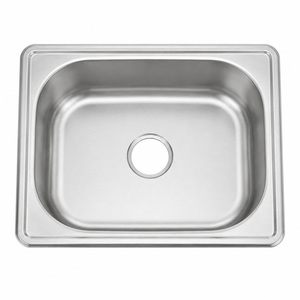 Fregadero de Cocina Cuadrado de Acero Inoxidable de Una Sola Cubeta TADT Premium, Superficie Satinada Cepillada, Instalación en Encimera, Diseño Moderno para - Product Image 5