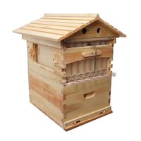 Colmena de Abejas Completa, de Madera Recubierta de Cera, con Flujo Automático de Miel