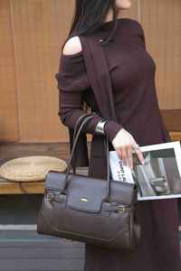 กระเป๋าหนังแท้ผลิตตามสั่งปี 2026 กระเป๋าถือหนังวัวชั้นแรก ความจุมาก สไตล์เรโทร กระเป๋าสะพายไหล่ผู้หญิง - Product Image 4