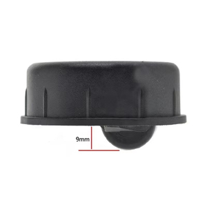 Roulettes de meubles pivotantes dissimulées, charge 25 kg, diamètre 50 mm, en acier noir avec roue en nylon et cache-corps, roulettes contemporaines pour la maison - Product Image 2