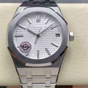 Reloj Mecánico de Lujo de Súper Calidad, 41 mm, Fábrica APS, Movimiento 4302, 15510, Resistente al Agua, Esfera Blanca Audemars - Product Image 1