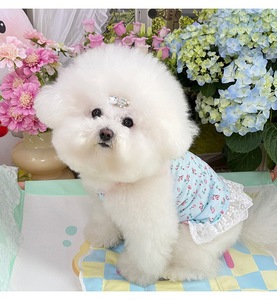 Accesorios para Mascotas, Ropa <span class=keywords><strong>de</strong></span> Verano para Perros y Gatos <span class=keywords><strong>Pequeños</strong></span>, Vestido con Tirantes <span class=keywords><strong>de</strong></span> Alta Elasticidad y Transpirabilidad, Estilo Japonés y Coreano - Product Image 3
