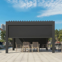 Pergola 3x4, pergola de jardin, pergola motorisée, kits de pergola à lames orientables, pergola électrique motorisée, pergola en aluminium