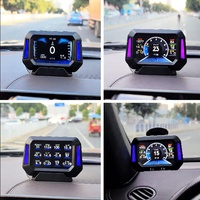2026 Universal OBD2 GPS Auto Digital-Anzeige Tachometer P21 Mehrsprachig Neigung HUD Uhr Kraftstoffverbrauch Wassertemperatur