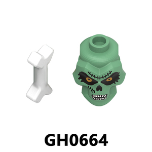 G0185 Mini Blocs de Construction Horreur à Collectionner : <span class=keywords><strong>Petit</strong></span> <span class=keywords><strong>Garçon</strong></span> Sorcière, Loup-<span class=keywords><strong>garou</strong></span>, Citrouille Rire, Zombie, Tête de Citrouille, Sorcière, Comte - Jouets Cadeaux pour Enfants - Product Image 3